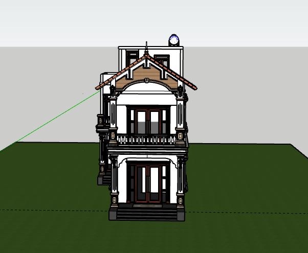 Nhà phố 2 tầng,model su nhà phố 2 tầng,file su nhà phố 2 tầng