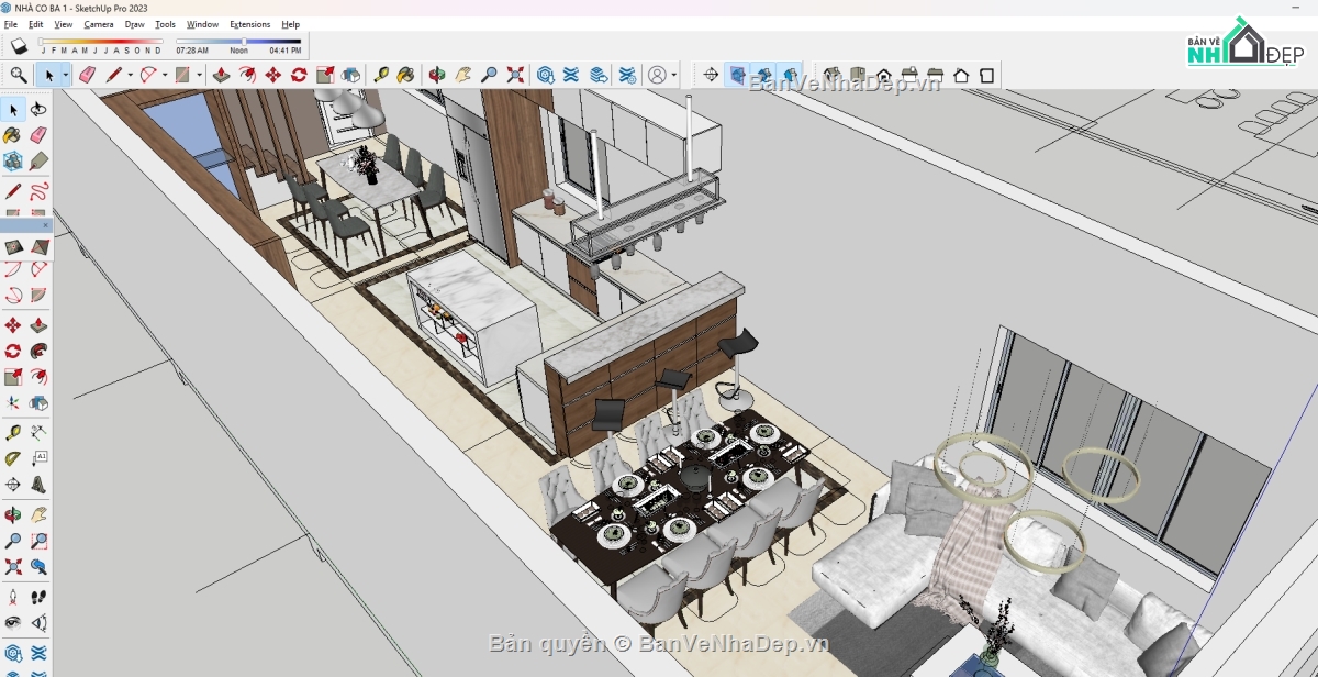 Nhà phố 1 tầng autocad,phối cảnh nhà phố,Nhà phố,5x15,Thiết kế,Nhà phố autocad