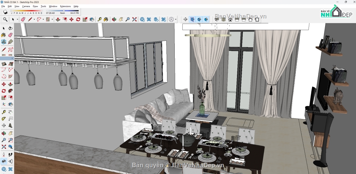 Nhà phố 1 tầng autocad,phối cảnh nhà phố,Nhà phố,5x15,Thiết kế,Nhà phố autocad