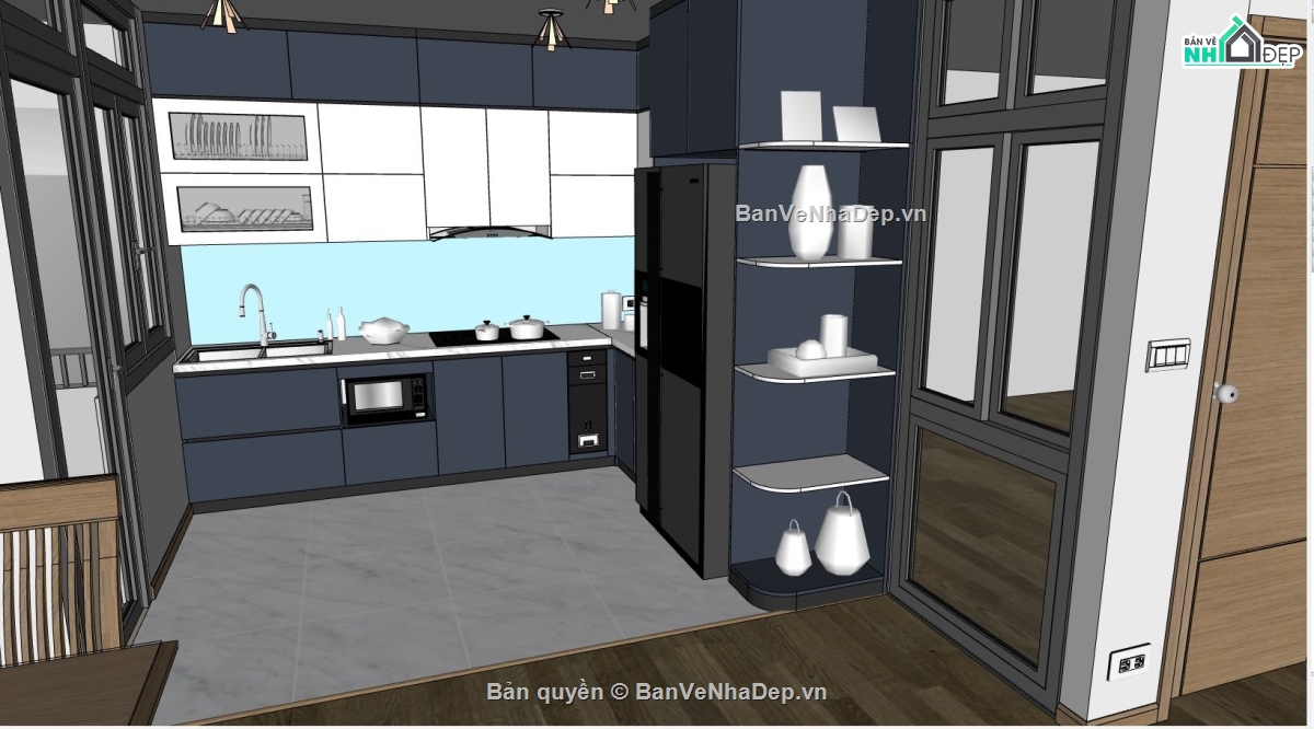 file sketchup nội thất chung cư,model su nội thất chung cư,nội thất chung cư file sketchup,model su căn hộ