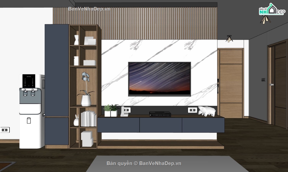 file sketchup nội thất chung cư,model su nội thất chung cư,nội thất chung cư file sketchup,model su căn hộ