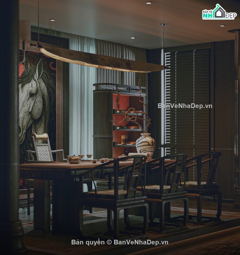 mẫu phòng thờ,mẫu phòng thờ đẹp,file 3d phòng thờ 2020