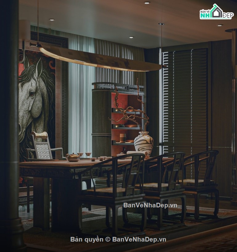 mẫu phòng thờ,mẫu phòng thờ đẹp,file 3d phòng thờ 2020