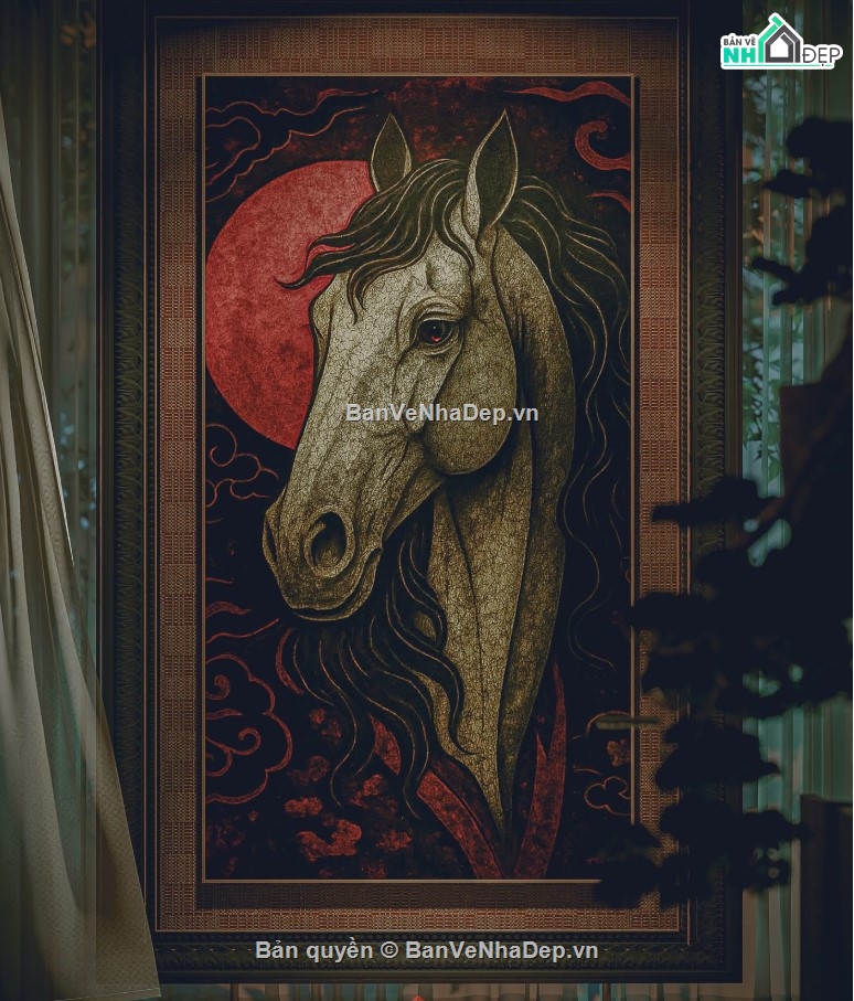 mẫu phòng thờ,mẫu phòng thờ đẹp,file 3d phòng thờ 2020