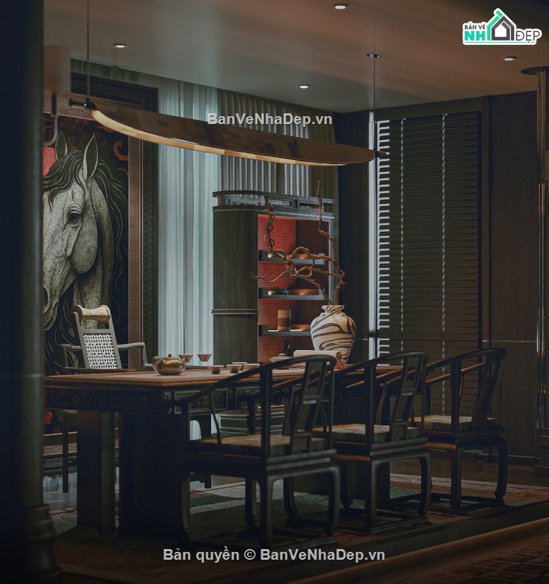 mẫu phòng thờ,mẫu phòng thờ đẹp,file 3d phòng thờ 2020