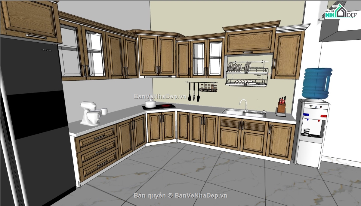su nội thất bếp,nội thất bếp,su nội thất nhà bếp,model su nội thất bếp