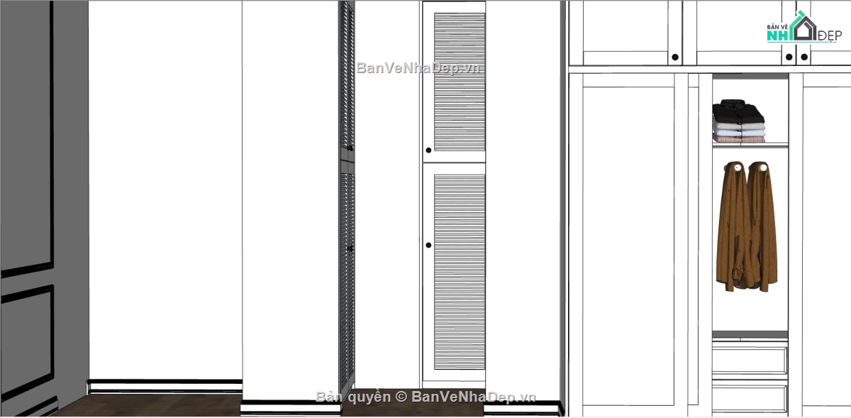 phòng ngủ master sketchup,phòng ngủ đẹp file su,sketchup nội thất phòng ngủ