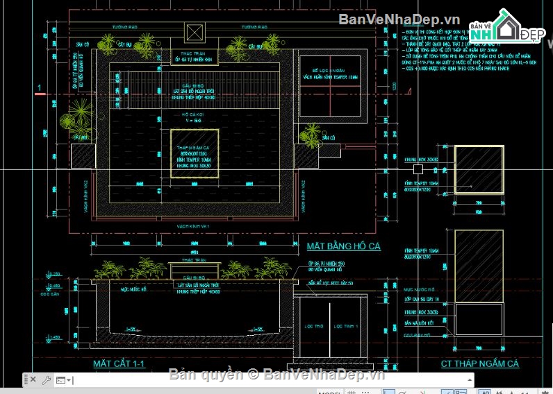 thiết kế bể cá koi,bể cá Koi,thiết kế bể cá Koi