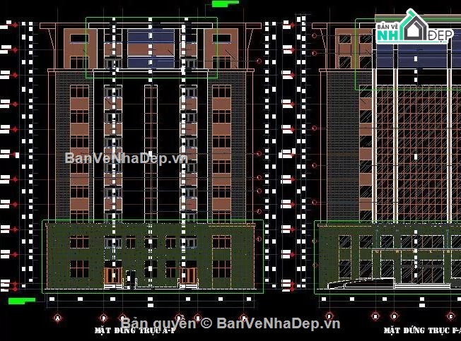 thiết kế bệnh viện,bệnh viện 9 tầng,Bản vẽ thiết kế bệnh viện