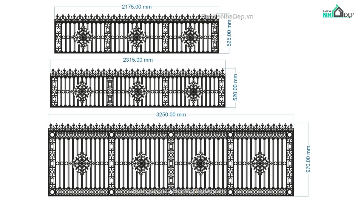 mẫu hàng rào,hàng rào,file cnc hàng rào