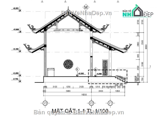 Nhà thờ đẹp,Nhà thờ họ,cad nhà thờ họ,nhà thờ họ file cad