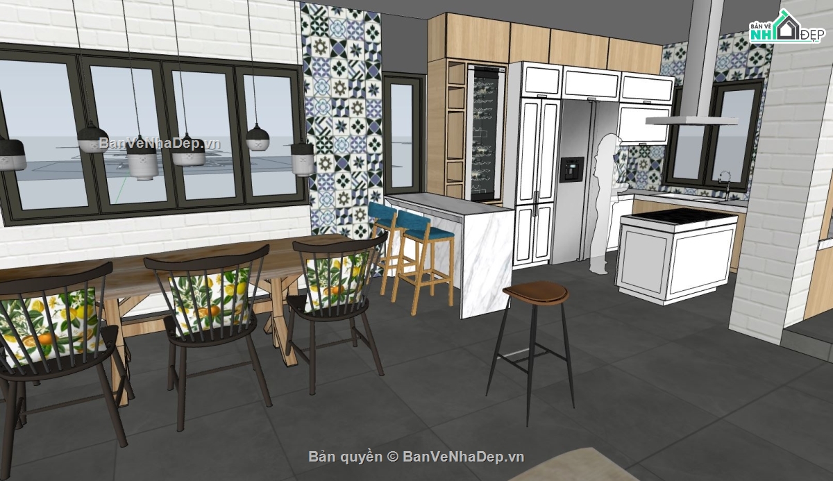 Thiết kế nội thất,nội thất phòng bếp,phòng bếp,mode bếp