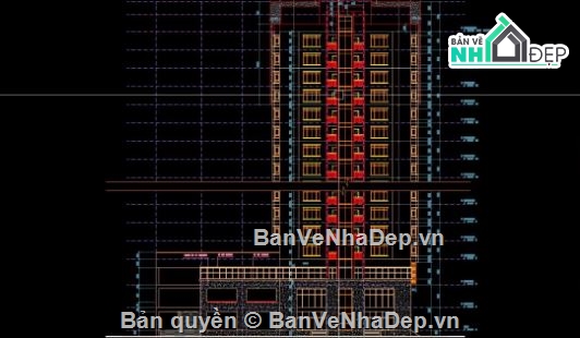 chung cư 32 tầng,file cad chung cư,chung cư file cad,autocad chung cư
