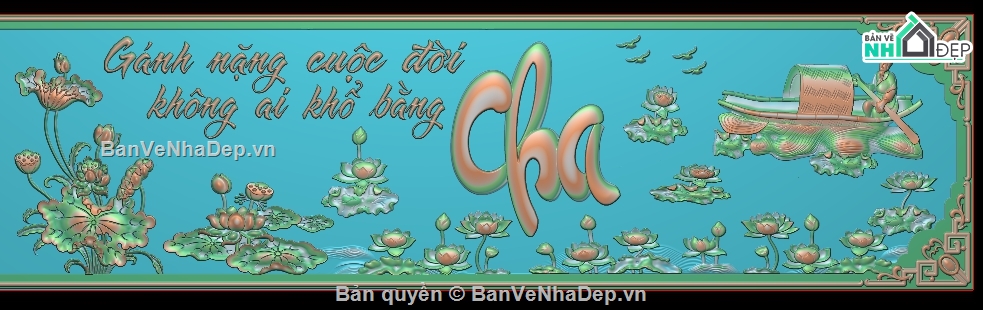 tranh cha mẹ,tranh cha mẹ cnc,mẫu tranh cha mẹ