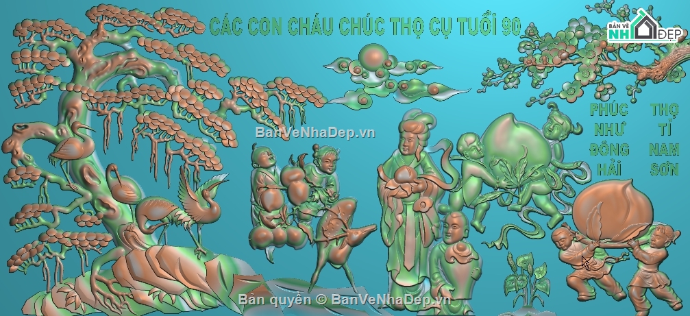 Mẫu tranh mừng thọ,Mẫu tranh mừng thọ cnc,Mẫu cnc tranh mừng thọ