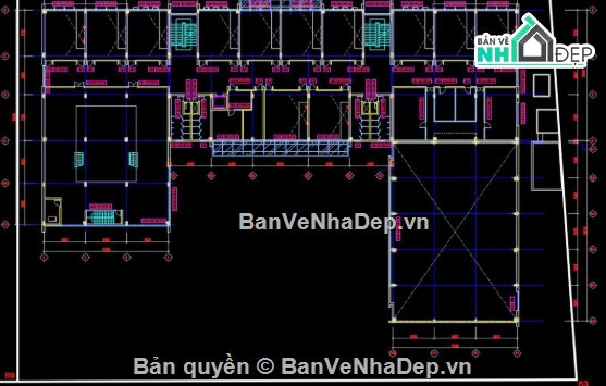 Thiết kế trường học,trường học file cad,cad trường học