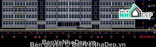 Thiết kế trường học,trường học file cad,cad trường học