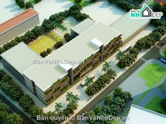 Thiết kế trường học,trường học file cad,cad trường học