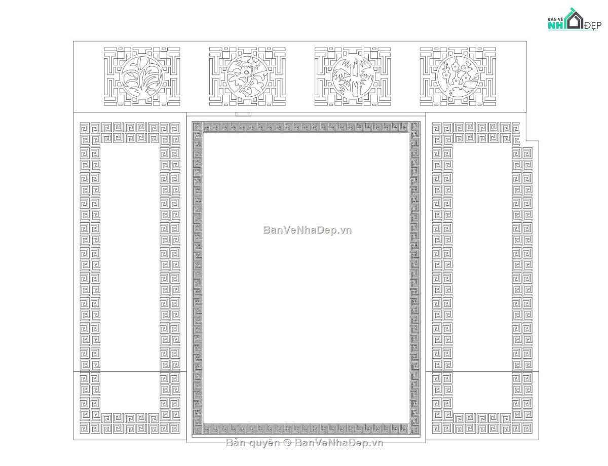 vách thờ hiện đại,vách thờ độc lạ,vách thờ sketchup