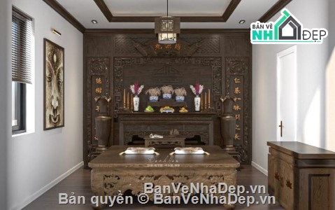 sketchup nội thất phòng thờ,model su phòng thờ,3d sketchup phòng thờ,tổng hợp 3d phòng thờ