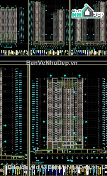 Chung cư An Bình,cad chung cư An Bình,File cad chung cư An Bình