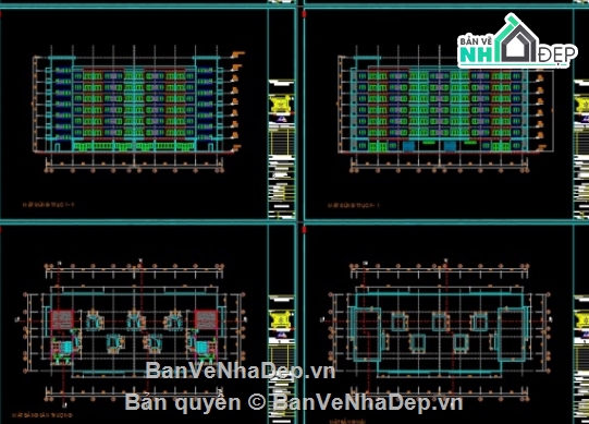 Chung cư 6 tầng,cad chung cư 6 tầng,chung cư 6 tầng file cad