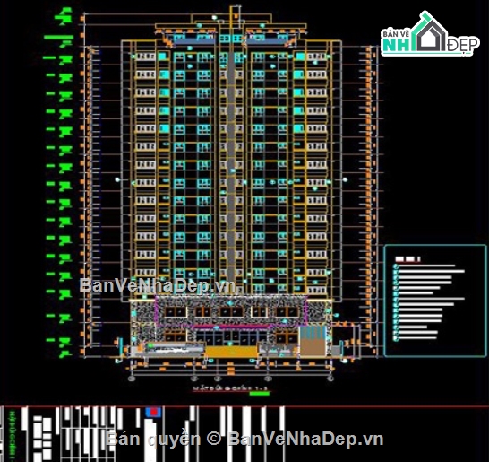 Chung cư 16 tầng,cad chung cư 16 tầng,chung cư 16 tầng cad