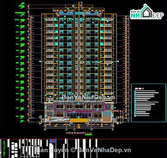Chung cư 16 tầng,cad chung cư 16 tầng,chung cư 16 tầng cad