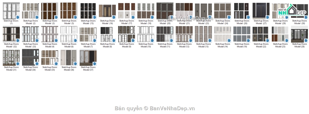 cửa đi,cửa sổ,Tổng hợp cửa đi,sketchup bộ cửa,cửa đi 1 cánh,sketchup cửa sổ đẹp