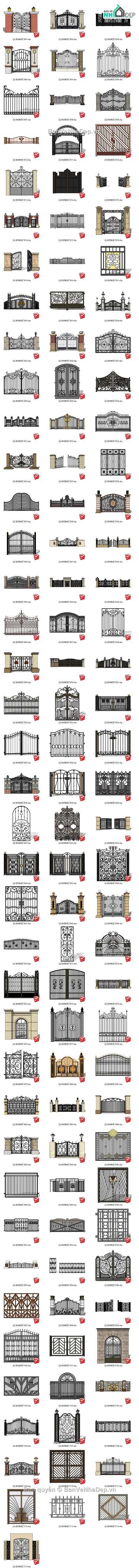 su cổng,cổng sketchup,mẫu cổng sketchup,File sketchup các mẫu cổng,mẫu cổng