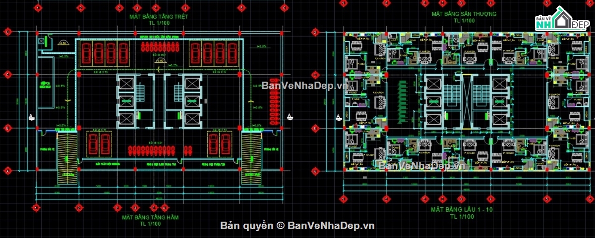 Đồ án chung cư,bản vẽ chung cư cao tầng,Tổng hợp chung cư,kiến trúc chung cư