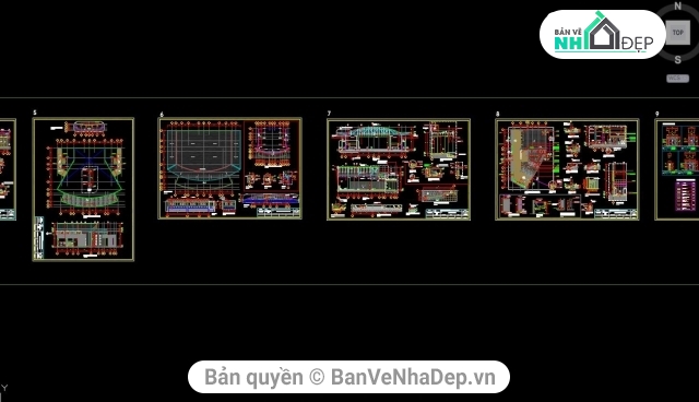 trọn bộ bản vẽ hội trường,nhà ăn hội trường,công trình công cộng,full bản vẽ hội trường,cad hội trường nhà ăn