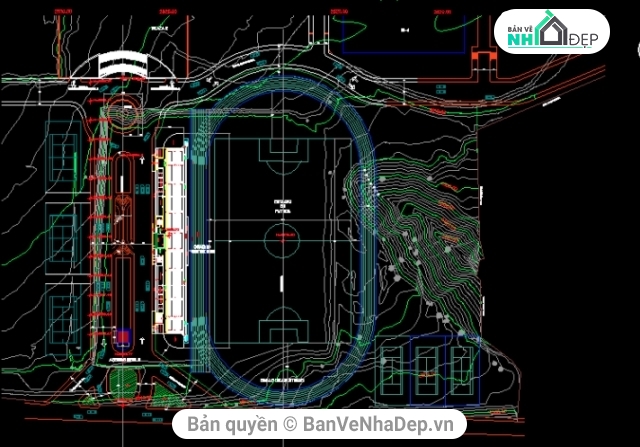 sân vận động,bản vẽ khu thể thao,mẫu sân vận động đẹp,Bản vẽ sân vận động,sân thể thao