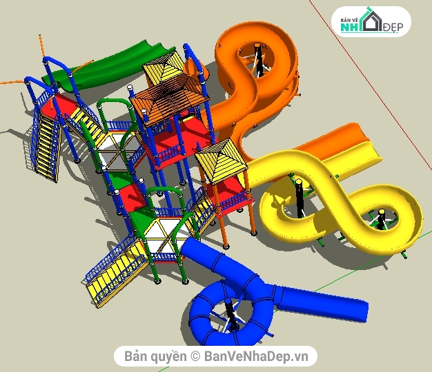 Thư viện sketchup đồ chơi,tổng hợp mẫu đồ chơi,thư viện vật dụng sân chơi thiếu nhi,bản vẻ sketchup 2016 thư viện
