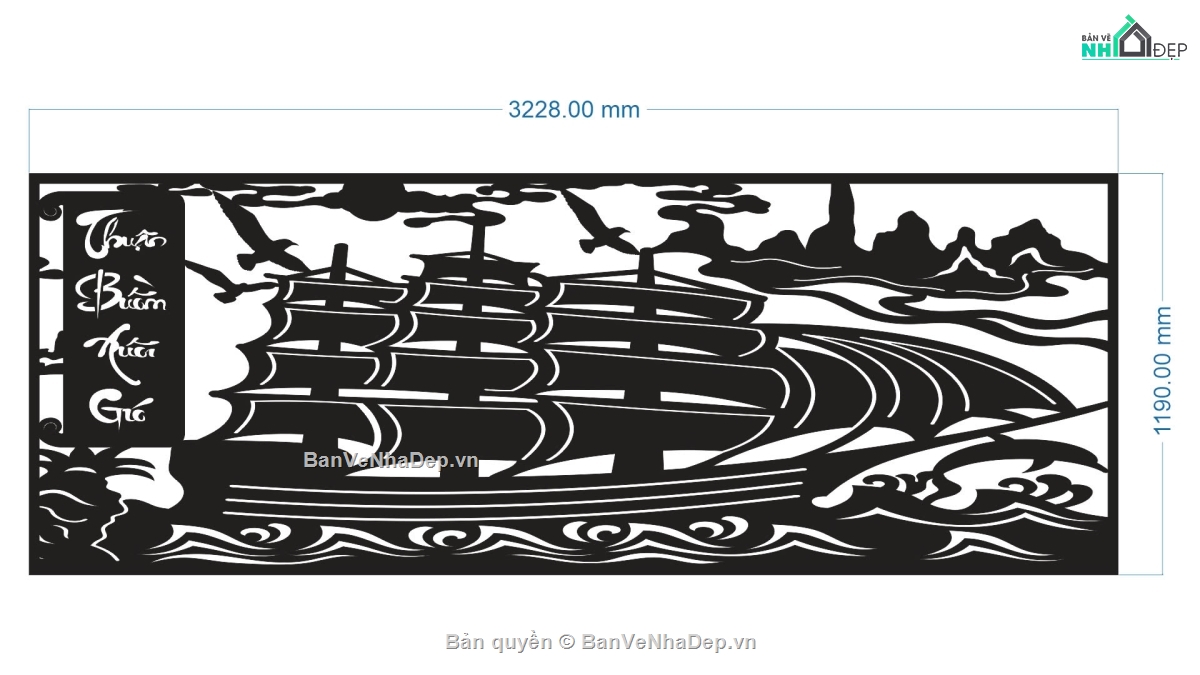 thuận buồm xuôi gió cnc,mẫu thuận buồm xuôi gió,Tranh Thuận buồm xuôi gió,mẫu cnc thuận buồm xuôi gió