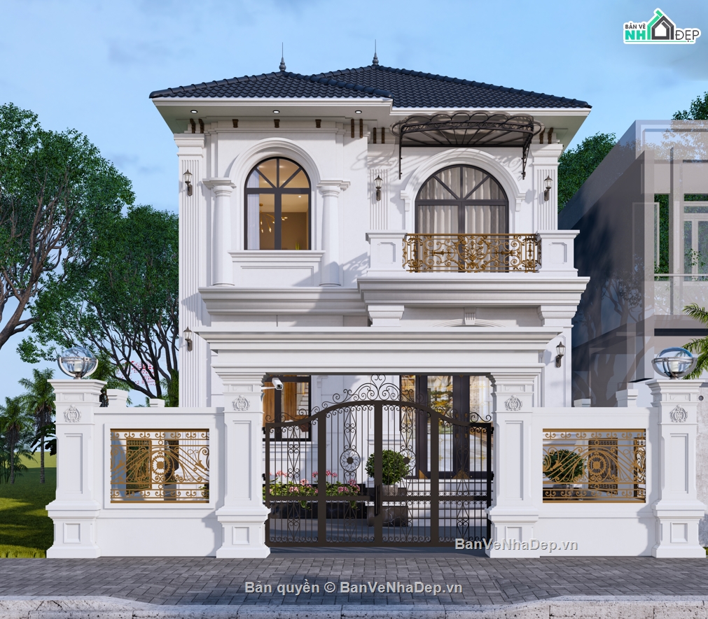 biệt thự 2 tầng,2 tầng,bản vẽ 2 tầng,bản vẽ biệt thự,bản vẽ  biệt thự,bản vẽ