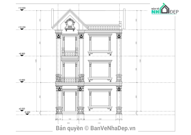 28 bộ bản vẽ [CAD, SU] chi tiết biệt thự 3 tầng gồm: kiến trúc, kết cấu, điện nước