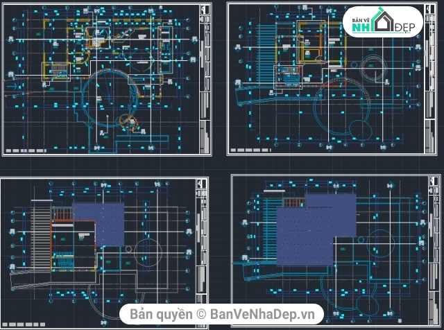 Biệt Thự 2 tầng,Biệt Thự 2 tầng 13.8x21.1m,CAD biệt thự 2 tầng có hồ bơi,Mẫu biệt thự có hồ bơi,bản vẽ biệt thự 2 tầng,bộ bản vẽ biệt thự 2 tầng