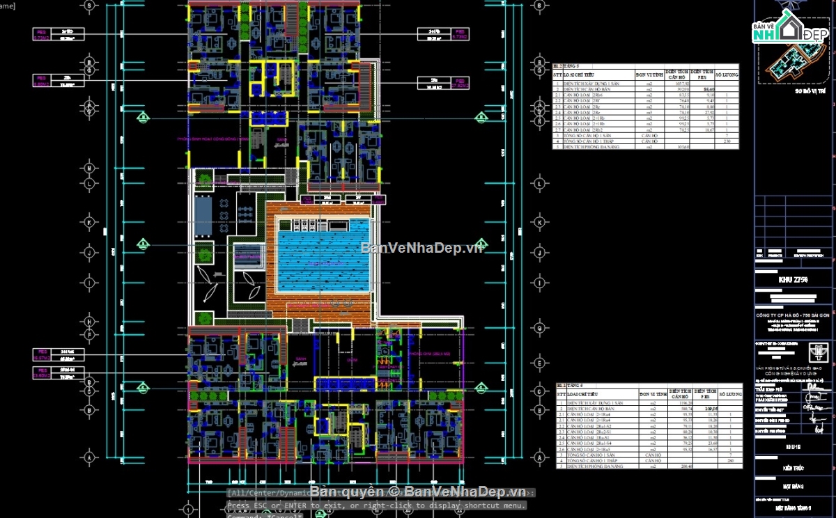 cad chung cư,thiết kế chung cư cao cấp,bản vẽ chung cư cao cấp