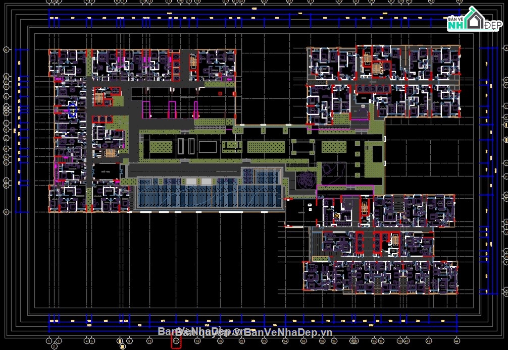 cad chung cư,thiết kế chung cư cao cấp,bản vẽ chung cư cao cấp