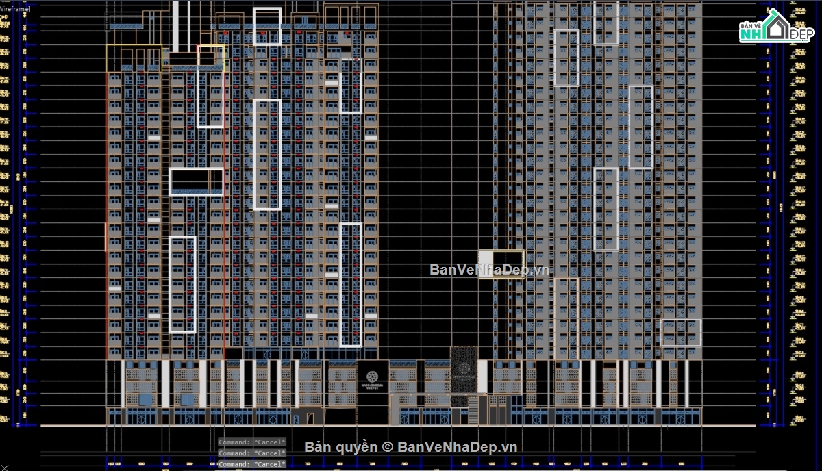 cad chung cư,thiết kế chung cư cao cấp,bản vẽ chung cư cao cấp