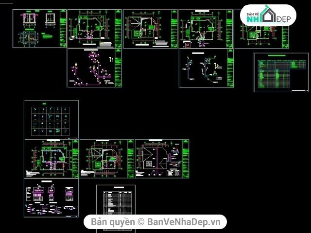 mẫu biệt thự,Biệt thự 1.5 tầng 9.7x11.5m,biệt thự phố núi,bản vẽ biệt thự 1.5 tầng,thiết kế biệt thự 1.5 tầng