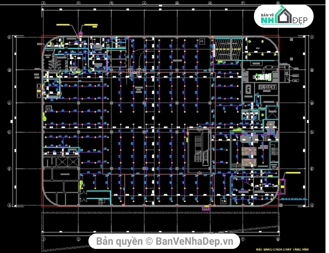 bản vẽ hệ thống PCCC,hệ thống PCCC trung thương mại,thiết kế hệ thống PCCC