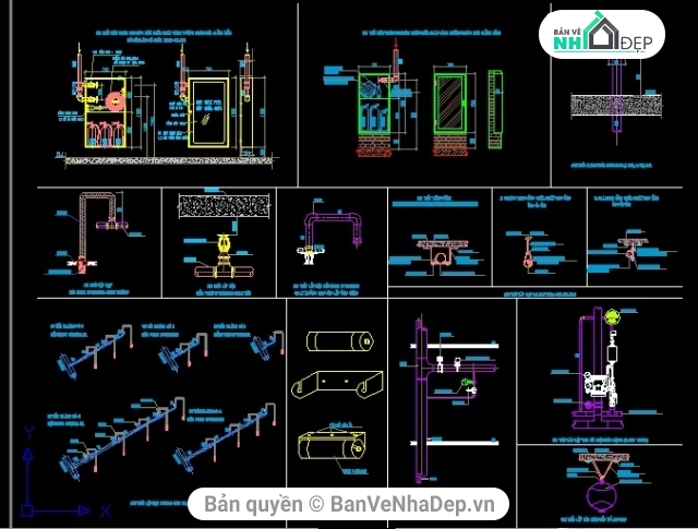 bản vẽ hệ thống PCCC,hệ thống PCCC trung thương mại,thiết kế hệ thống PCCC