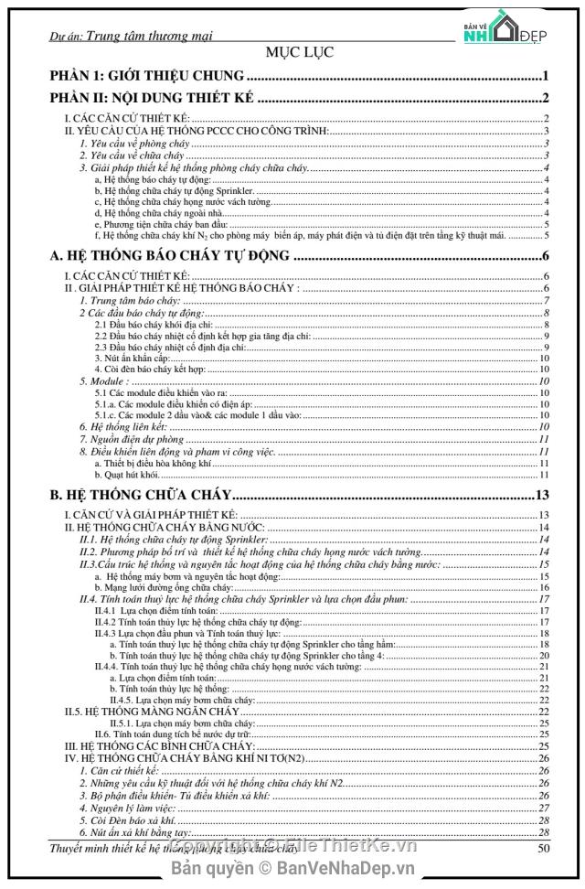 bản vẽ hệ thống PCCC,hệ thống PCCC trung thương mại,thiết kế hệ thống PCCC