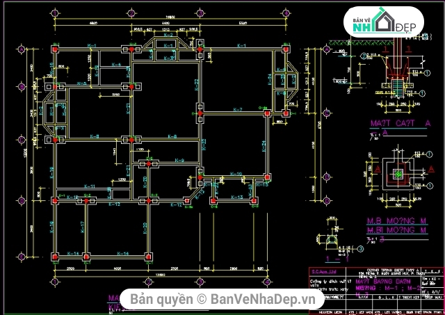 Biệt thự 3 tầng,Biệt thự 13.3x14.4m,thiết kế biệt thự,trọn bộ bản vẽ biệt thự 3 tầng