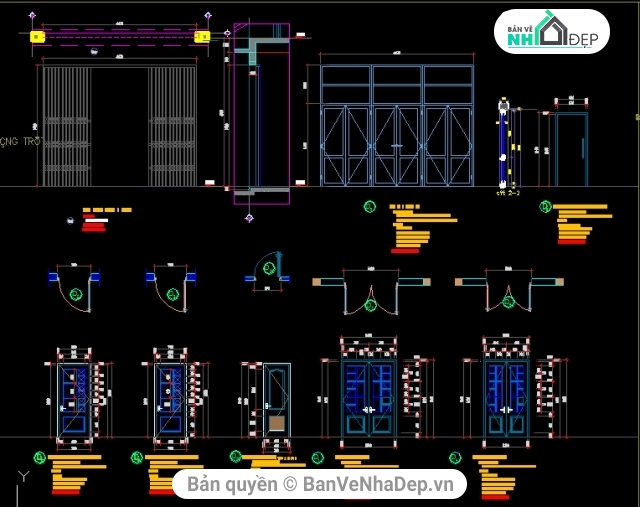 Nhà phố 6x16m,bản vẽ nhà phố 3 tầng,Nhà 3 tầng KT 6x16m,bản vẽ 3 tầng,thiết kế nhà phố 3 tầng