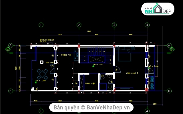 Nhà phố 6x16m,bản vẽ nhà phố 3 tầng,Nhà 3 tầng KT 6x16m,bản vẽ 3 tầng,thiết kế nhà phố 3 tầng