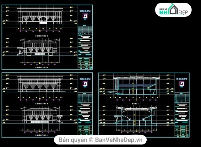 Công trình Khán đài 1500 chỗ,bản vẽ sân tennis,thiết kế sân tennis,file cad sân tennis