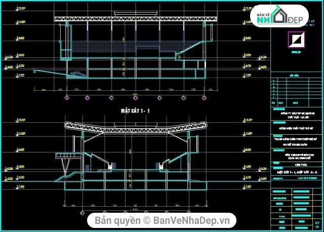 Công trình Khán đài 1500 chỗ,bản vẽ sân tennis,thiết kế sân tennis,file cad sân tennis